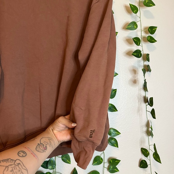 Brown Crewneck Sweatshirt TNA WOMENS small - Picture 2 of 4